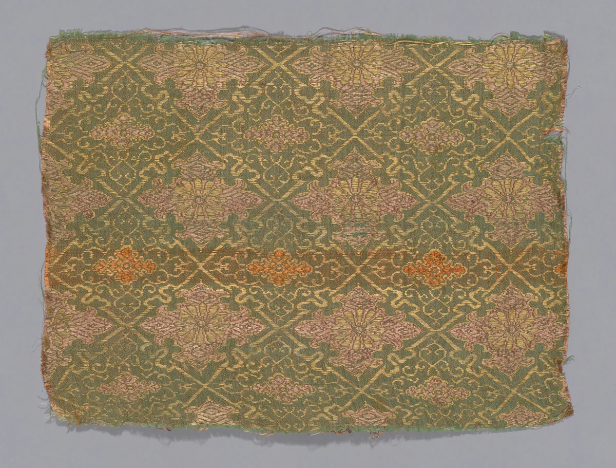 Fragment by Japan, textile, 1675-1725