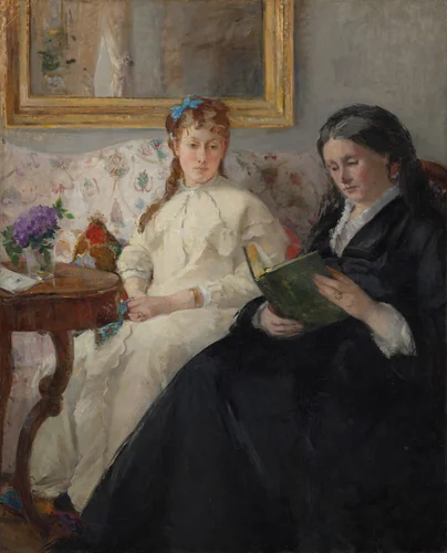 The Mother and Sister of the Artist by Berthe Morisot, painting, 1869-1870