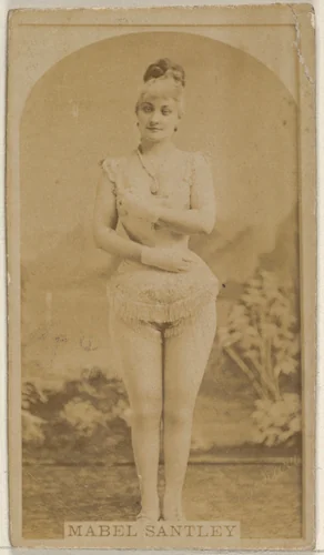 Mabel Santley, from the Actors and Actresses series (N45, Type 8) for Virginia Brights Cigarettes by Allen & Ginter, photograph, 1885-1891