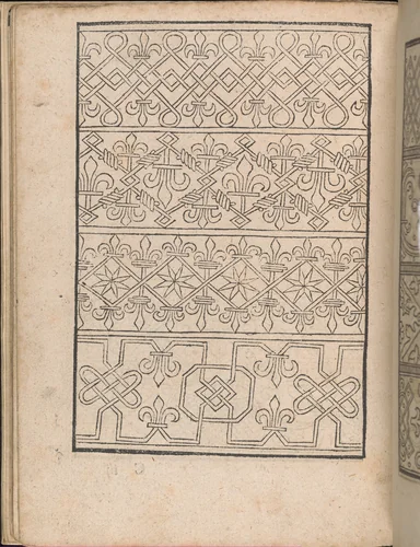 New Modelbüch allen Nägerin u. Sydenstickern (Page 11v) by Hans Hoffman, book, 1556