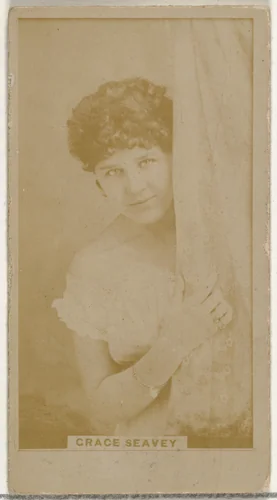 Grace Seavey, from the Actors and Actresses series (N145-8) issued by Duke Sons & Co. to promote Duke Cigarettes by W. Duke, Sons & Co., photograph, 1890-1895