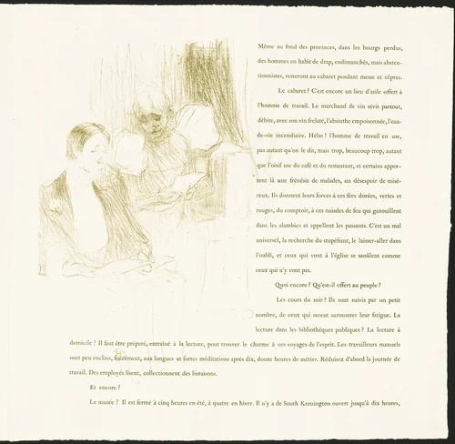 Yvette Guilbert by Henri de Toulouse-Lautrec, print, 1894