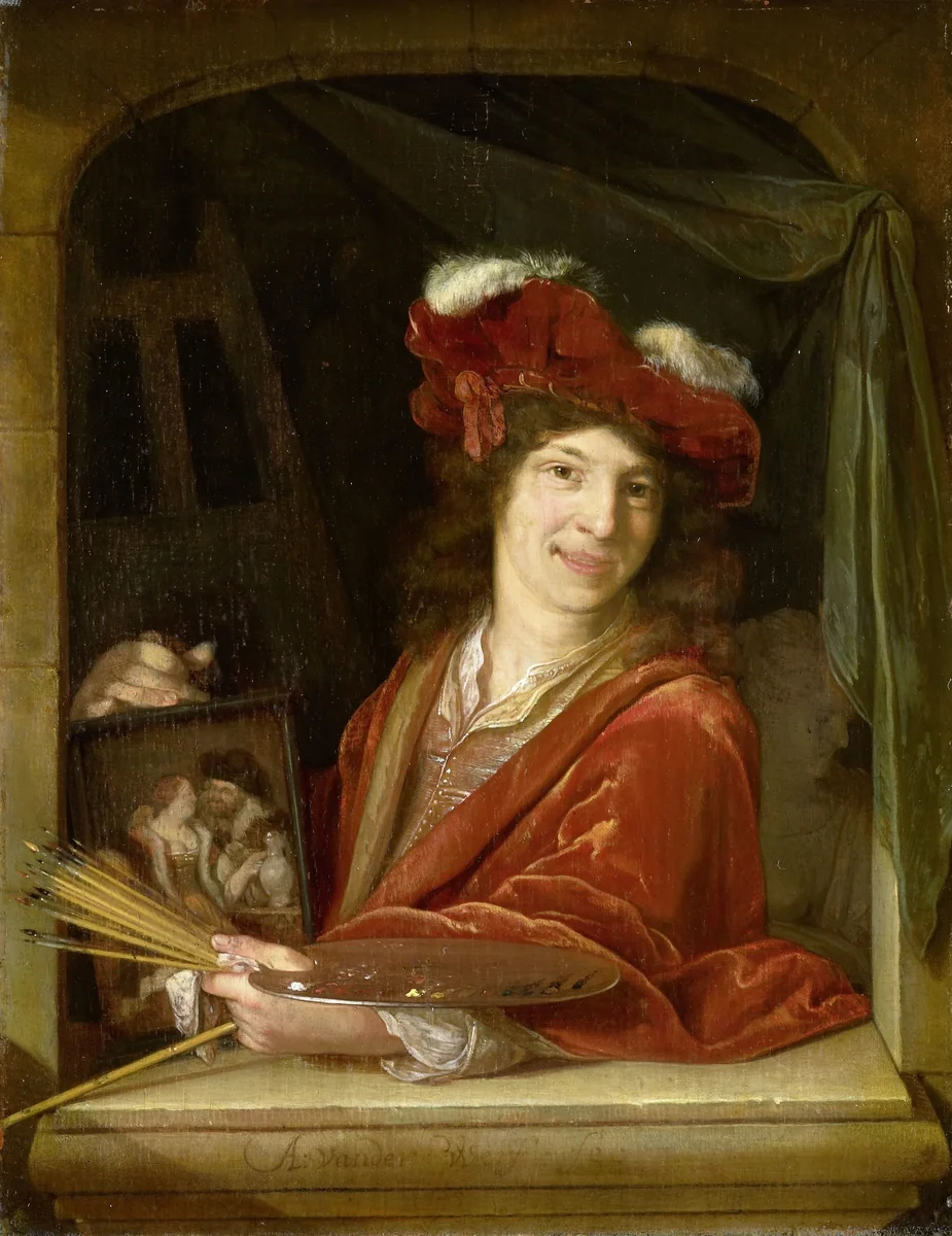 A young Painter by Adriaen van der Werff, painting, 1670-1690