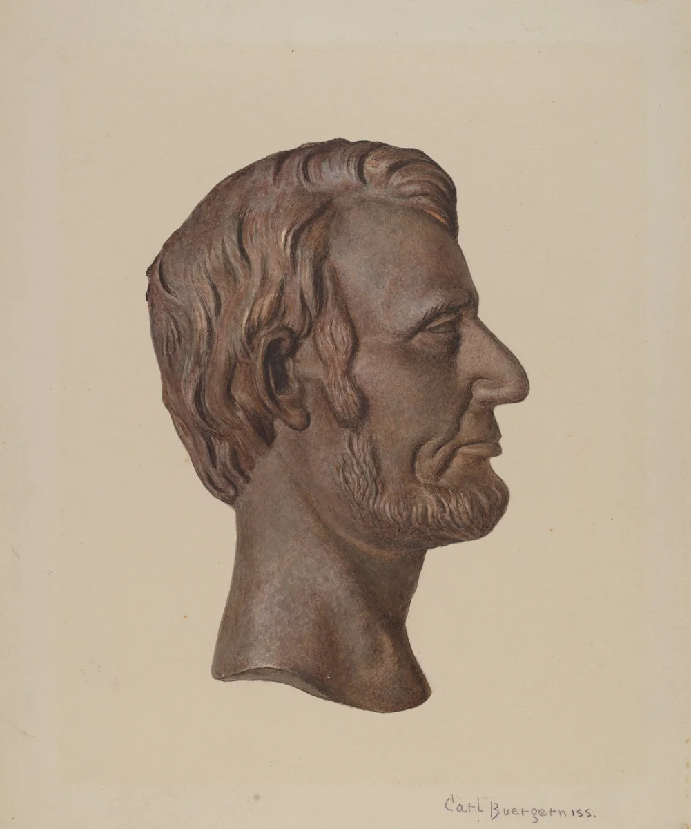 Cast Iron Abraham Lincoln by Carl Buergerniss, index of american design, 1941