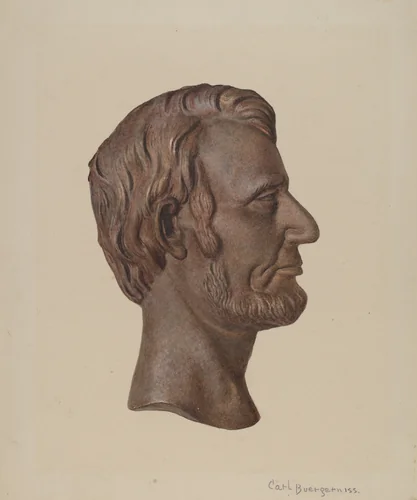 Cast Iron Abraham Lincoln by Carl Buergerniss, index of american design, 1941