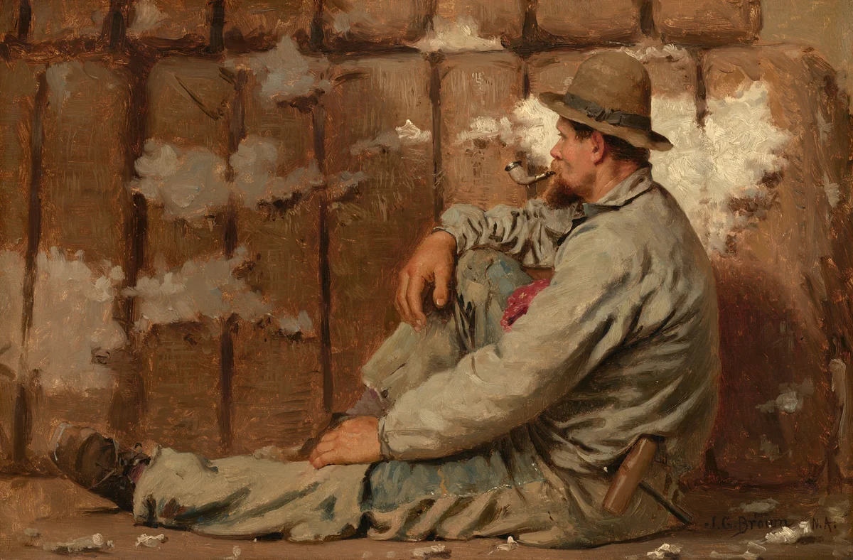 A Longshoreman by John George Brown, painting, 1831-1913