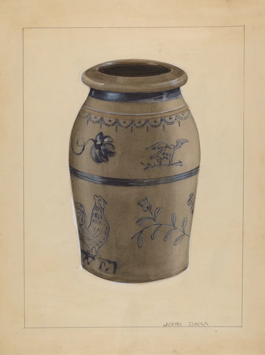 Jar by John Dana, index of american design, 1936