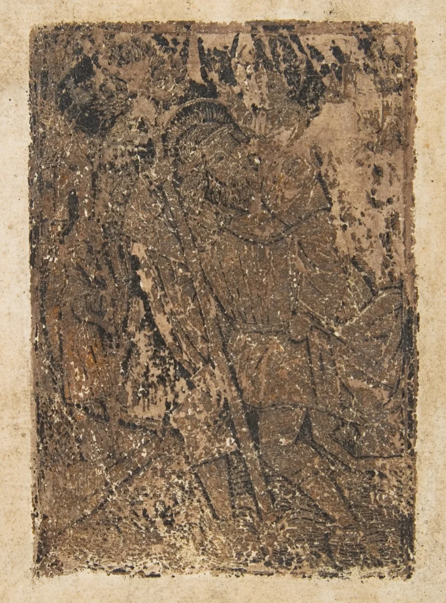 St. Christopher by anonymous, print, 1400-1499