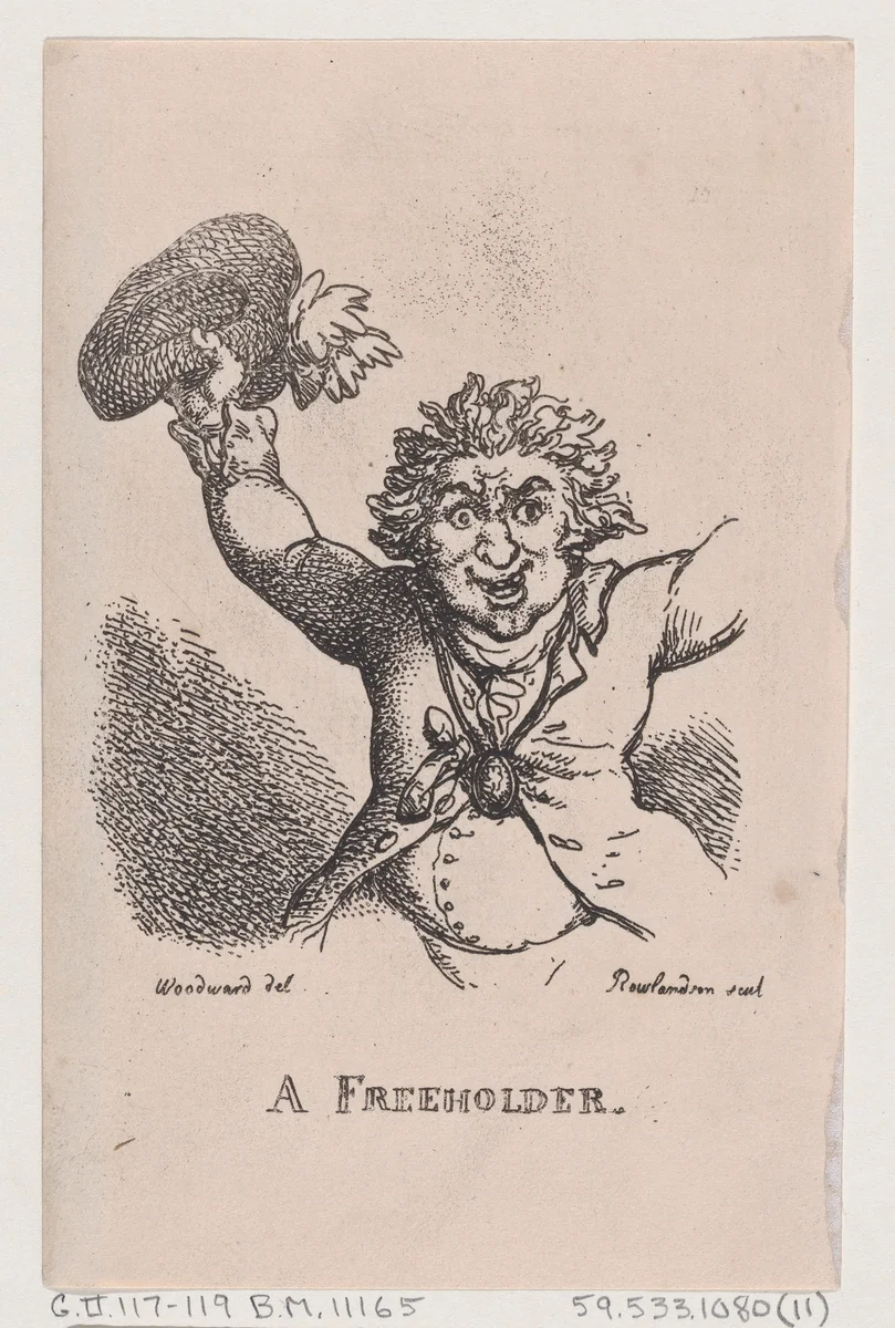 A Freeholder by Thomas Rowlandson, print, 1808