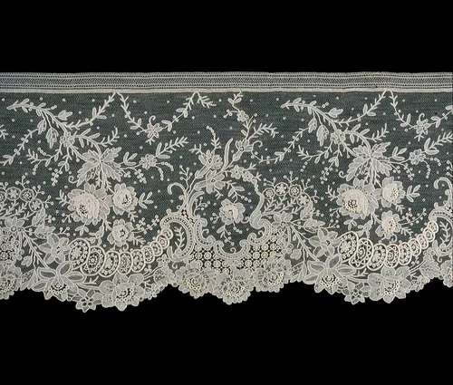 Three Flounces by Belgium, textile, 1875-1900