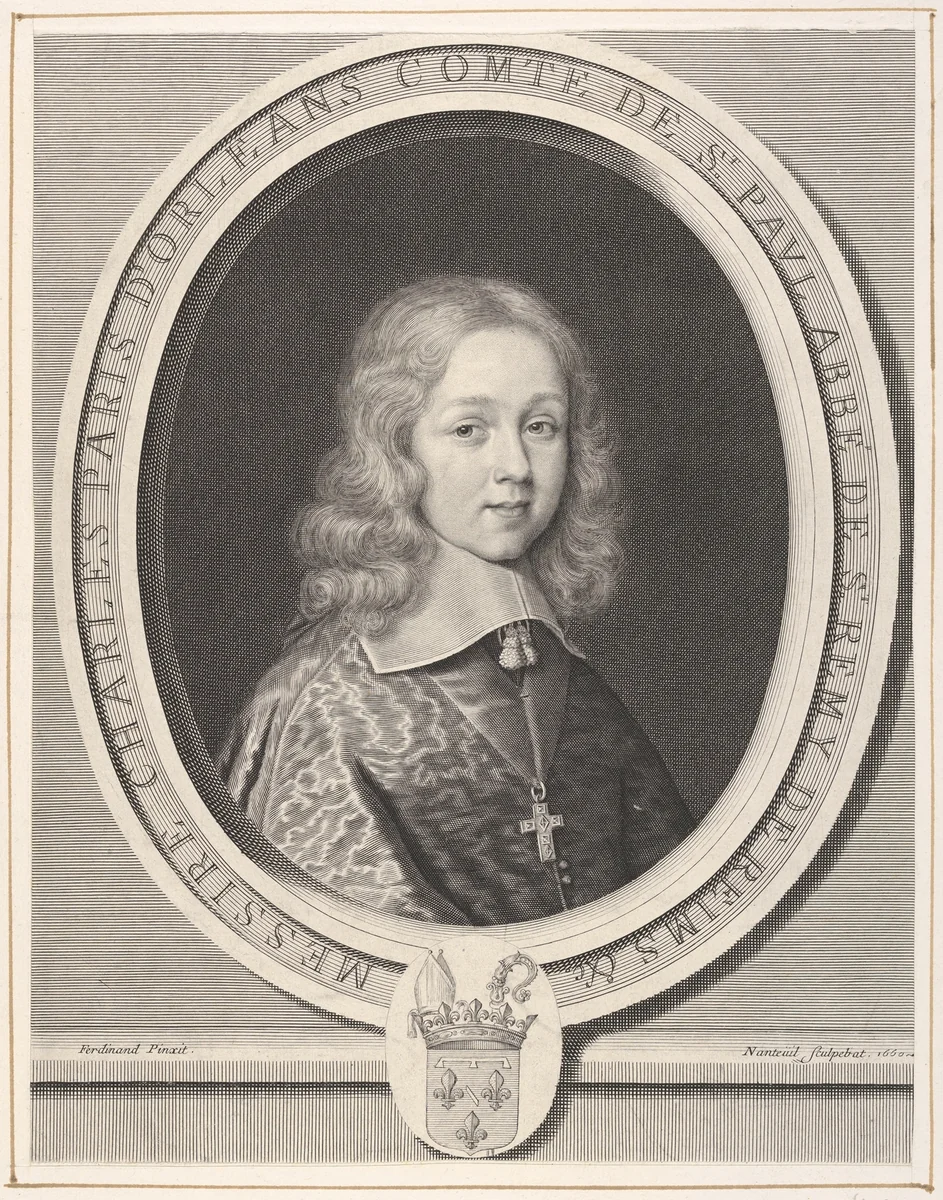Charlels-Paris d'Orléans-Longueville, comte de Saint-Pol by Robert Nanteuil, print, 1660