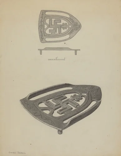 Flat Iron Holder by Gordon Sanborn, index of american design, 1938
