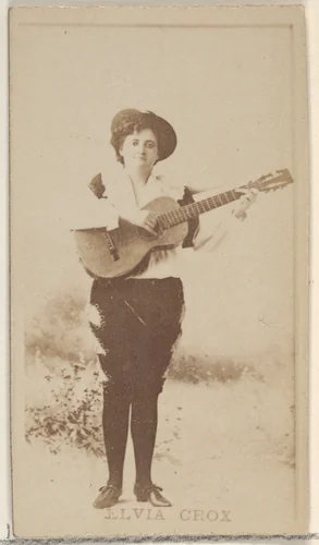 Elvia Crox, from the Actors and Actresses series (N45, Type 8) for Virginia Brights Cigarettes by Allen & Ginter, photograph, 1885-1891
