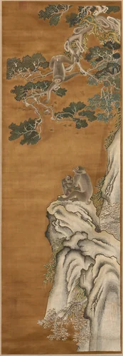 Scroll by China, textile, 1850-1870