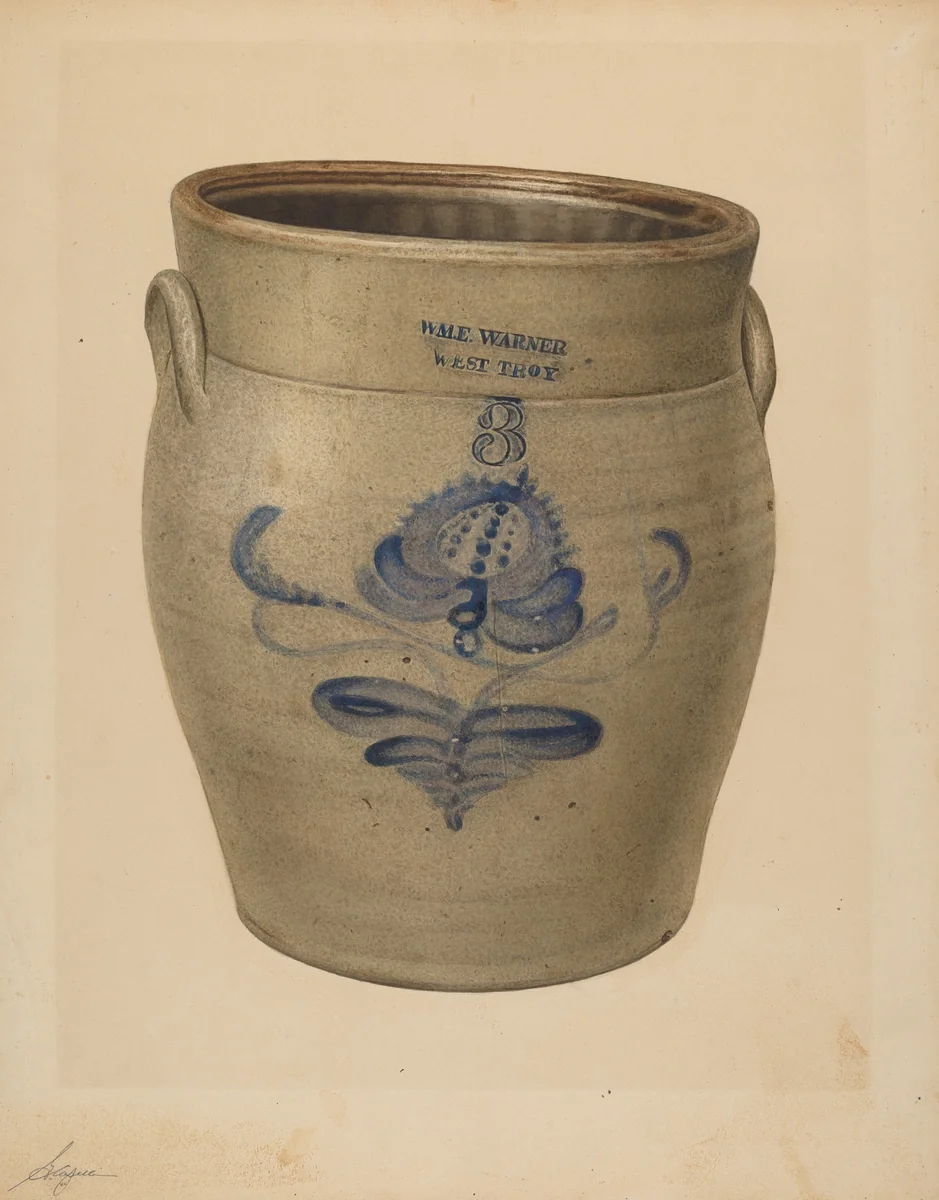 Crock by Giacinto Capelli, index of american design, 1940