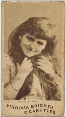 Card 693, Lulu Lateen, from the Actors and Actresses series (N45, Type 1) for Virginia Brights Cigarettes by Allen & Ginter, photograph, 1885-1891