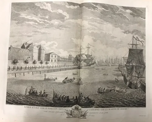 Relation de L'Arrivée du Roi au Havre-de-Grace le 19 Septembre 1749 et les fêtes qu se sont données a cette occasion by Jean-Baptiste Descampes, book, 1753