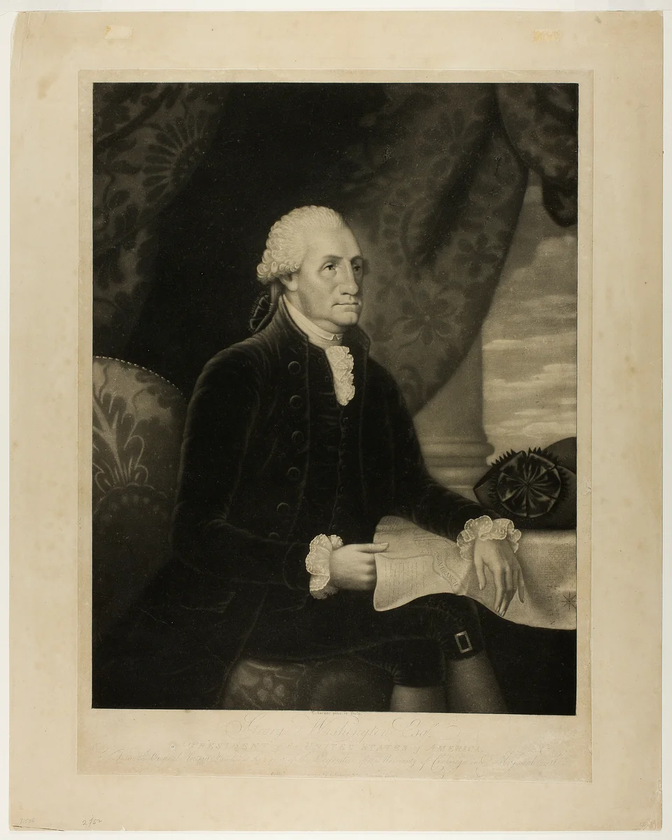 George Washington by Edward Savage, print, 1793