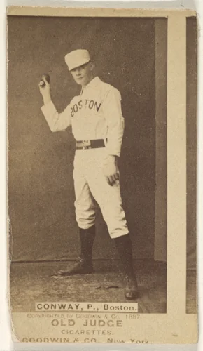 Conway, Pitcher, Boston, from the Old Judge series (N172) for Old Judge Cigarettes by Goodwin & Company, photograph, 1887