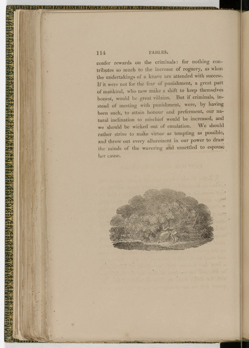 Tailpiece (page 114) from The Fables of Aesop by Thomas Bewick, illustrated book, 1818
