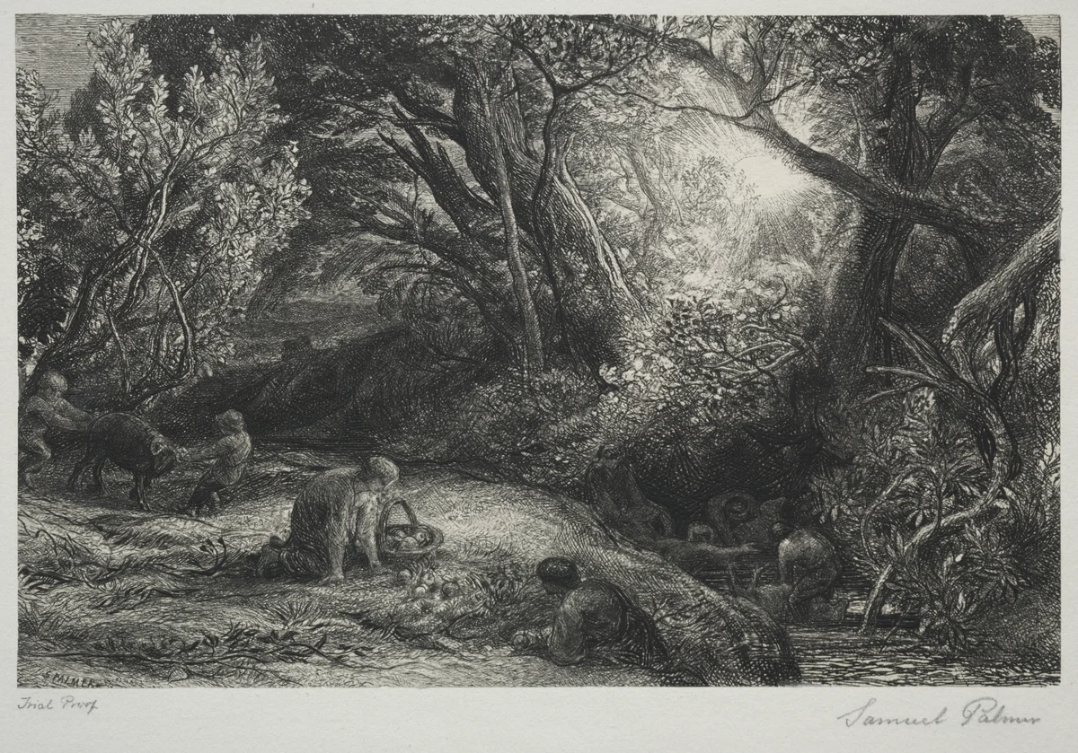 The Morning of Life by Samuel Palmer, print, 1860-1861