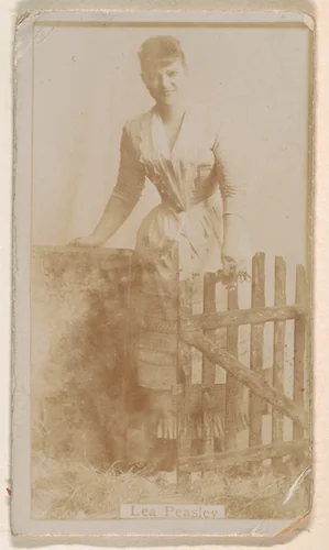 Lea Peasley, from the Actresses series (N245) issued by Kinney Brothers to promote Sweet Caporal Cigarettes by Kinney Brothers Tobacco Company, photograph, 1890