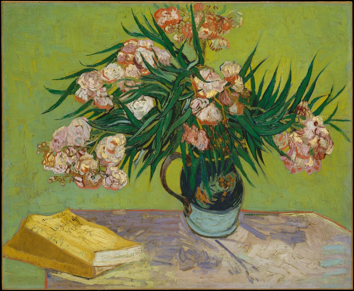 Oleanders by Vincent van Gogh, painting, 1888
