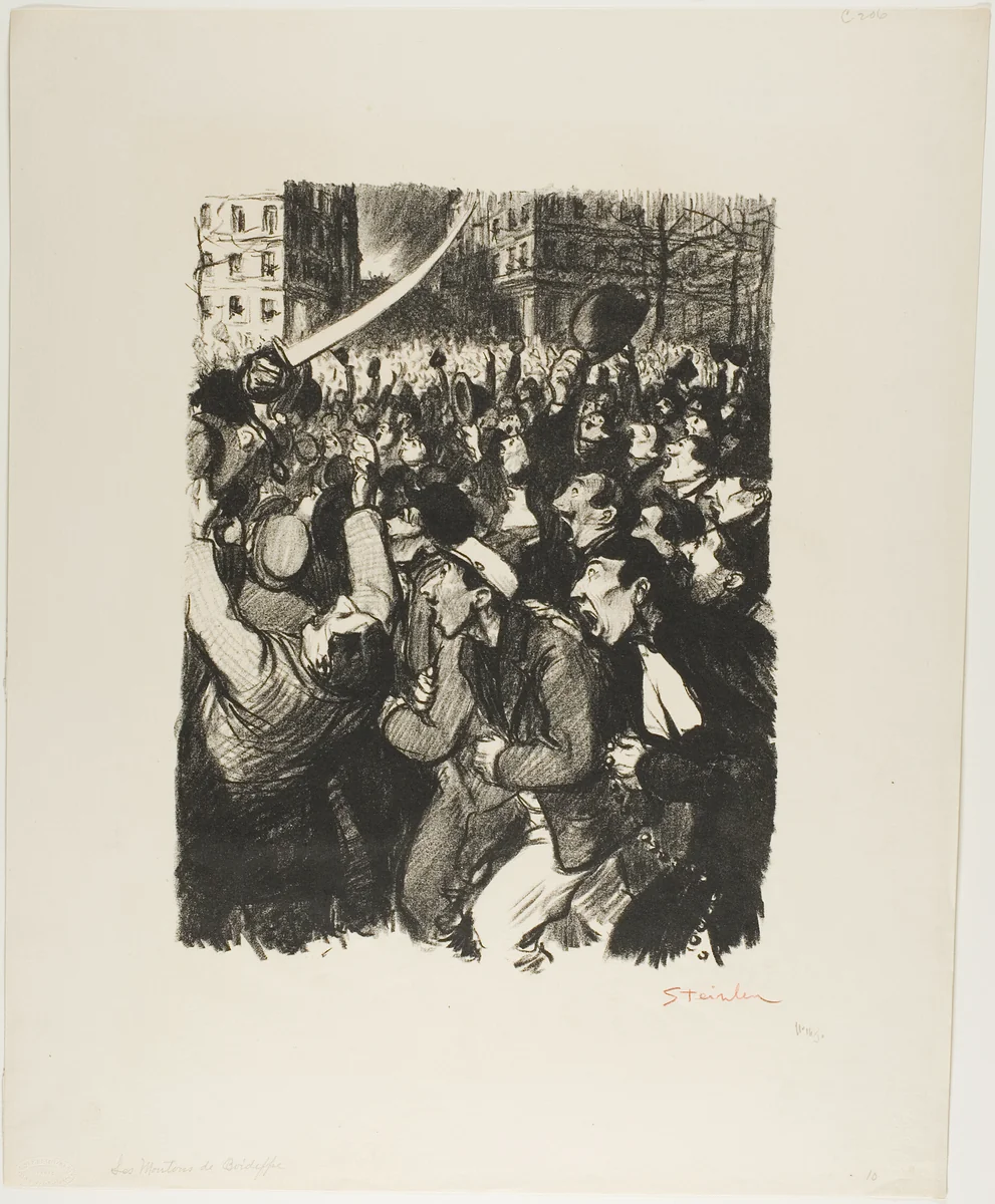 The Sheep of Boisdeffre by Théophile Alexandre Steinlen, print, 1898