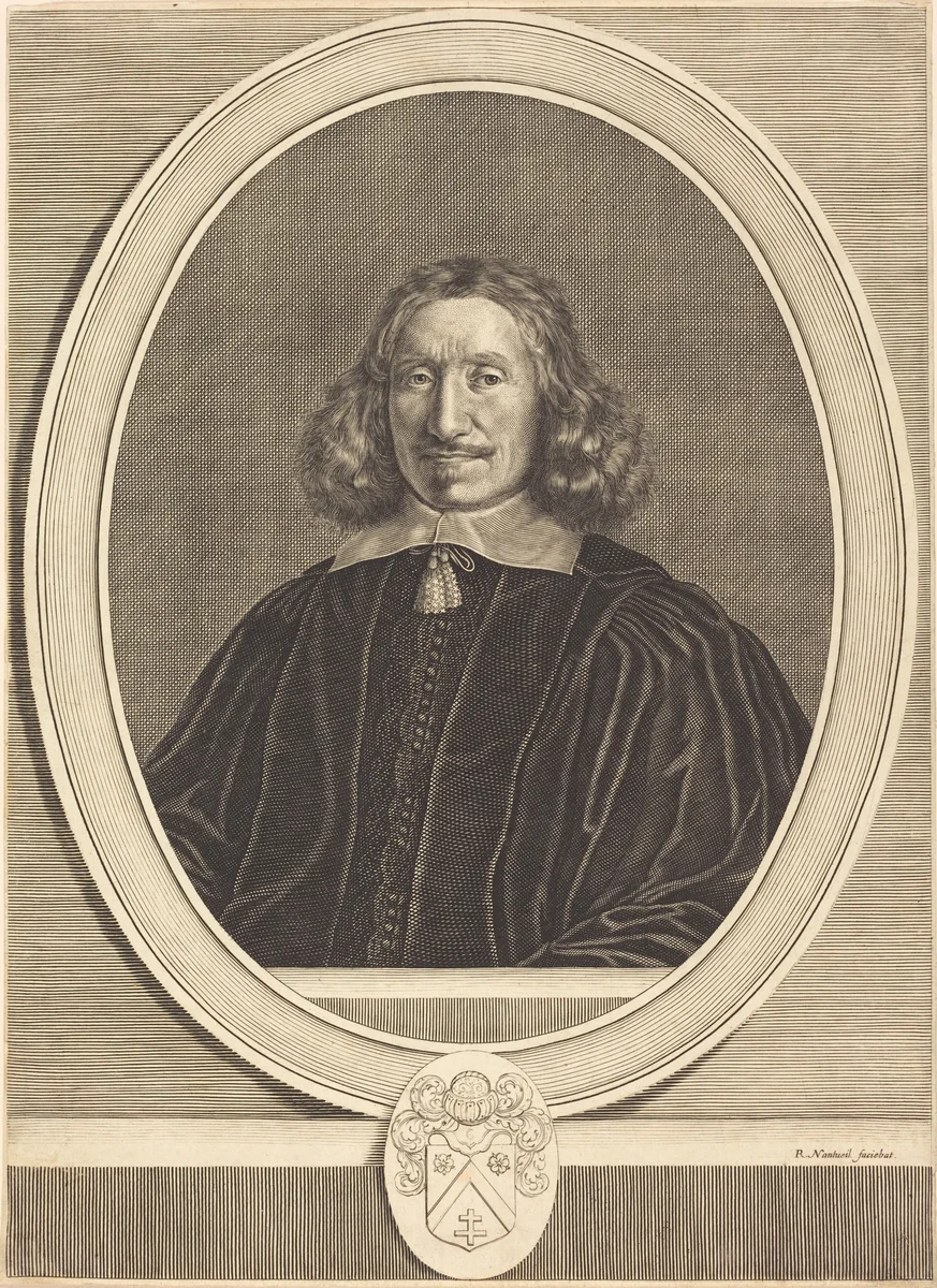 Michel Larcher by Robert Nanteuil, print, 1649