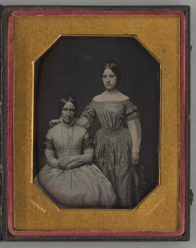 Untitled (Portrait of Seated Woman and Standing Girl) by Otis H. Cooley, other, 1847