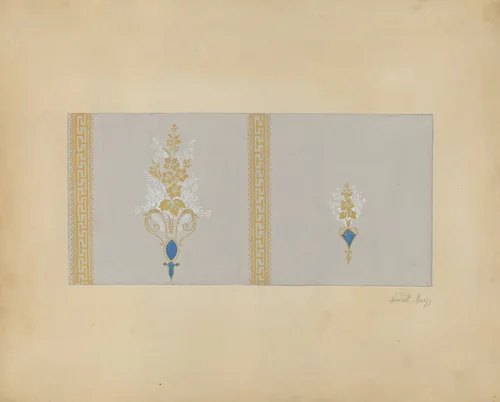 Wall Paper by Vincent Burzy, index of american design, 1937