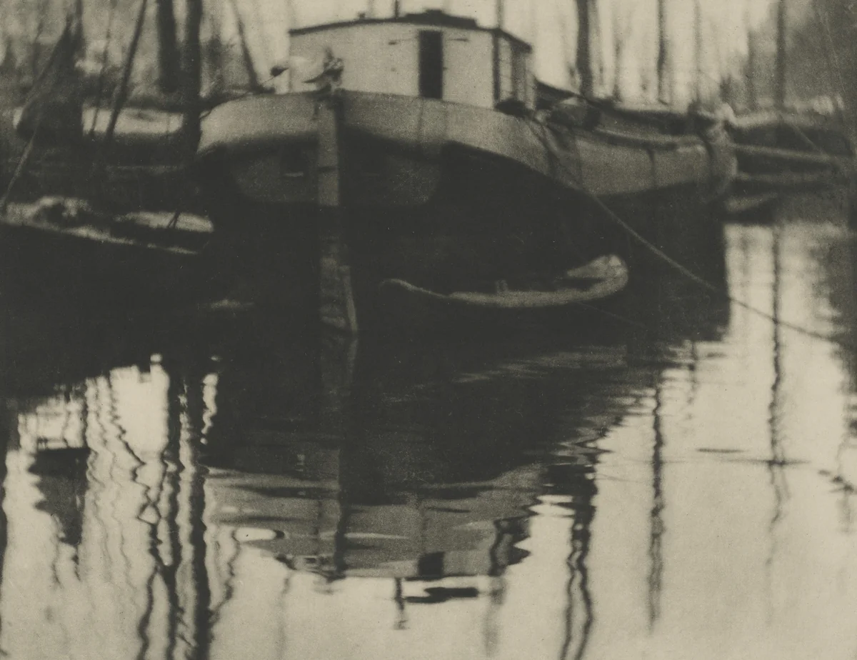 A Canal in Rotterdam by Alvin Langdon Coburn, photograph, 1908