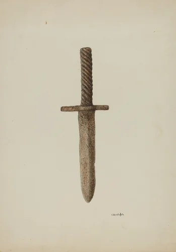 Knife by Cornelius Christoffels, index of american design, 1939