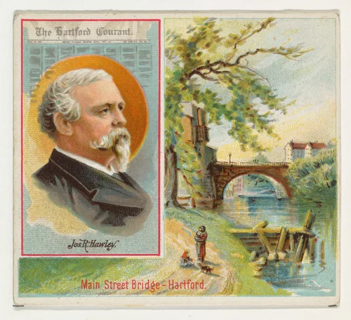 Joseph R. Hawley, The Hartford Courant, from the American Editors series (N35) for Allen & Ginter Cigarettes by Allen & Ginter, print, 1887