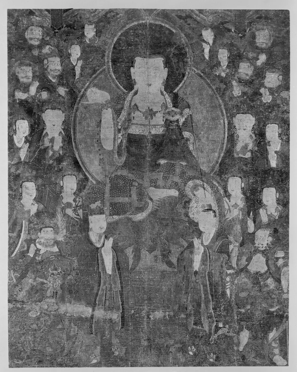 Ksitigarbha Bodhisattva with Assembly 지장보살도 by Korea, other, 1701-1800
