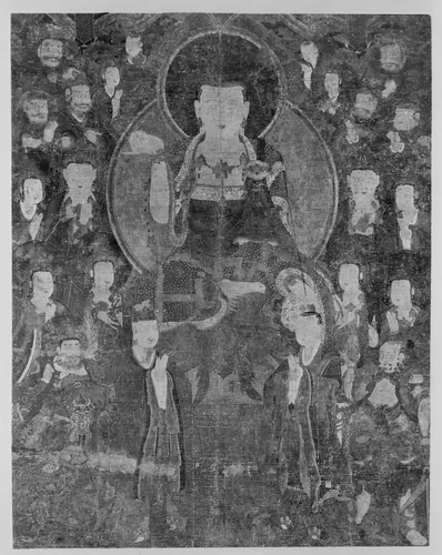 Ksitigarbha Bodhisattva with Assembly 지장보살도 by Korea, other, 1701-1800