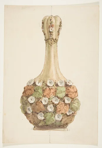 Design for a Carafe by anonymous, drawing, 1800-1899