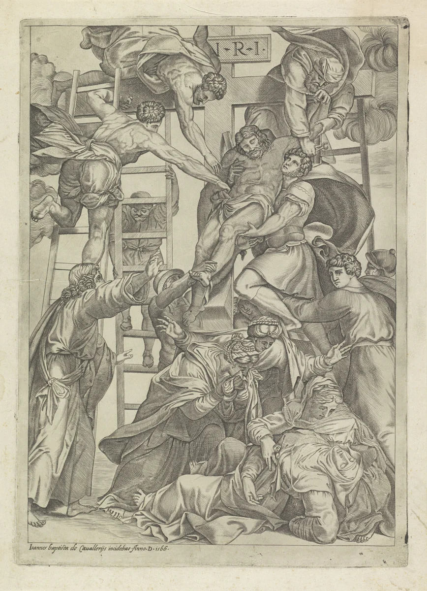 Kruisafneming by Unknown, print, 1566