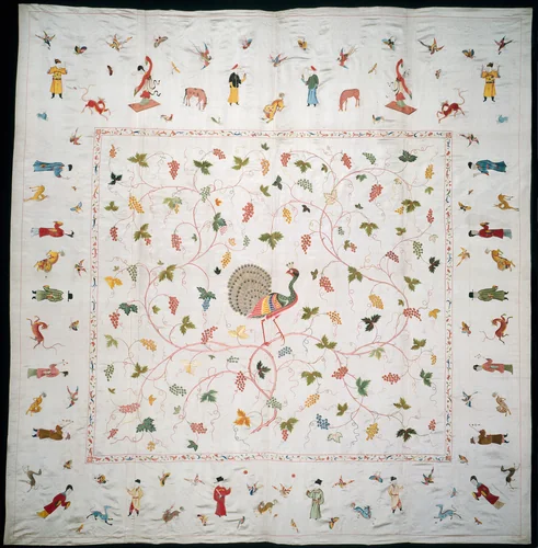 Bedcover by China, textile, 1750-1800