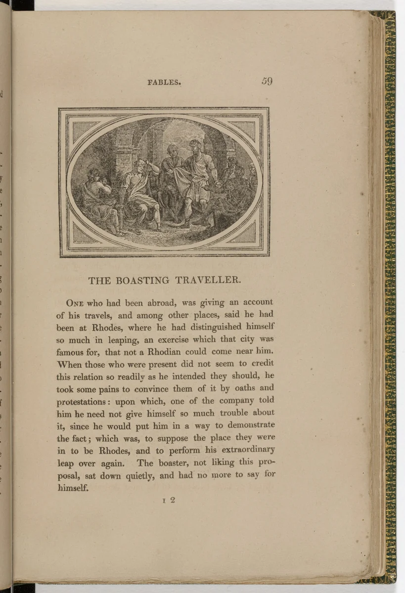 Headpiece (page 59) from The Fables of Aesop by Thomas Bewick, illustrated book, 1818