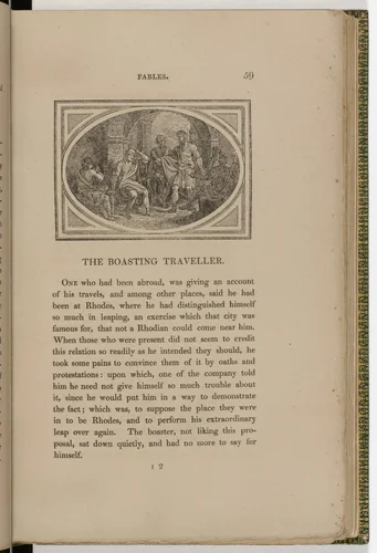 Headpiece (page 59) from The Fables of Aesop by Thomas Bewick, illustrated book, 1818