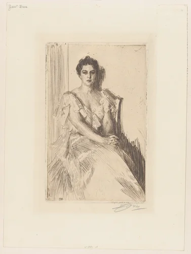 Mrs. Grover Cleveland II by Anders Zorn, print, 1899
