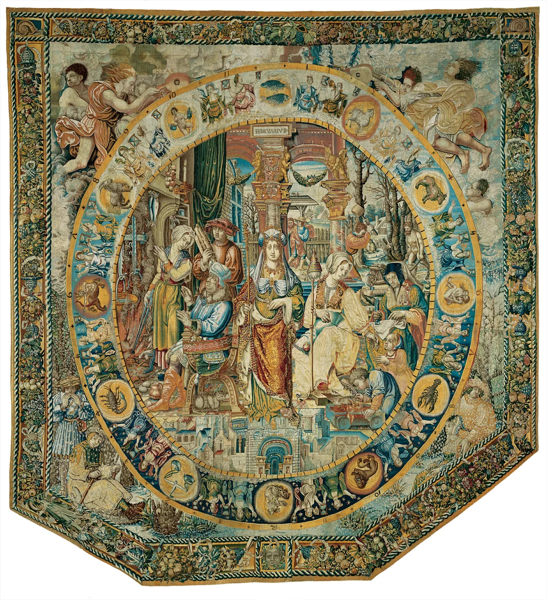 February by Bernard van Orley, textile, 1520-1530