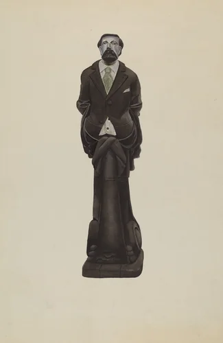 Figurehead: "Brooks Walker" by F.W. Powell, index of american design, 1938