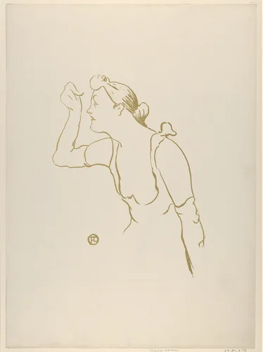 Paula Brébion (from Le Café Concert) by Henri de Toulouse-Lautrec, print, 1893