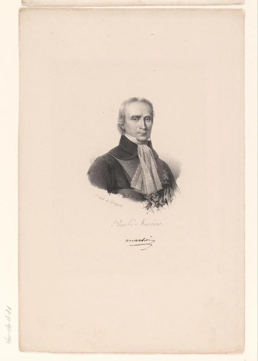 Portret van François Barbé-Marbois by anonymous, print, 1818-1842