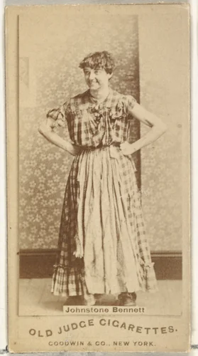 Johnstone Bennett, from the Actors and Actresses series (N171) for Old Judge Cigarettes by Goodwin & Company, photograph, 1886-1890