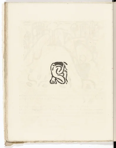 In-text plate (folio 28) from L'Enchanteur pourrissant by André Derain, illustrated book, 1909