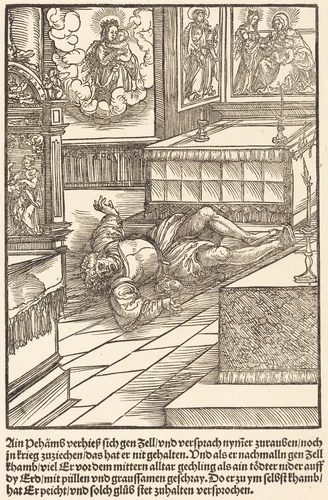 Ain Pehamss verheiss sich gen Zell ... by Master of the Miracles of Mariazell, print, 1503