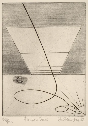 Horizontal Bars by Stanley William Hayter, print, 1931-1932